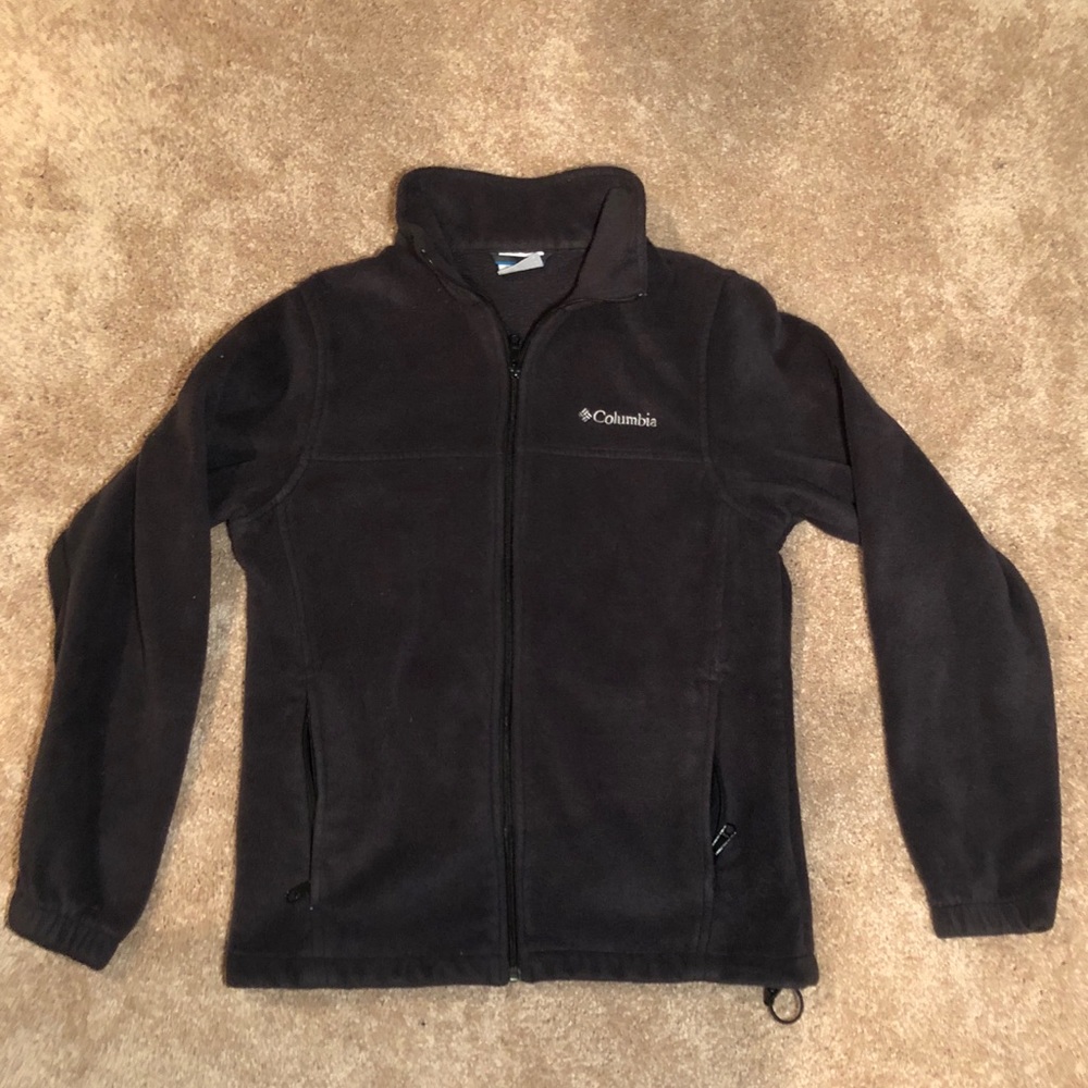 Dark gray Columbia fleece zip-up